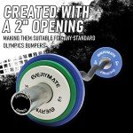 EVERYMATE Fractional Olympic Bumper Weight Plates Set