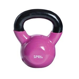 SPRI Deluxe Vinyl Coated Kettlebell Weight Set