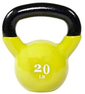 20lbs Vinyl Coated Kettlebell by BalanceFrom