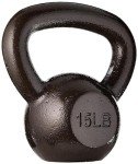 15 lb Cast Iron Kettlebell for Strength Training