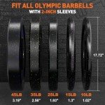 XDDIAS 190lb Olympic Bumper Plates for Weightlifting