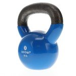 18 lb Blue Vinyl Coated Kettlebell for Strength Training