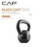 20 lb Black Cast Iron Kettlebell by CAP Barbell
