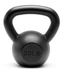 Solid Cast Iron Kettlebell Set (10, 15, 20 lbs)