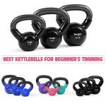 Yes4All Vinyl Coated Kettlebell Set for Strength Training