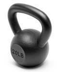 Solid Cast Iron Kettlebell Set (10, 15, 20 lbs)