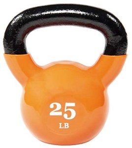 25lbs Color Vinyl Coated Cast Iron Kettlebell