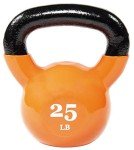 25lbs Color Vinyl Coated Cast Iron Kettlebell