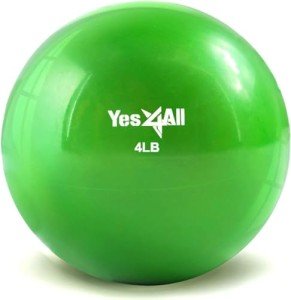 Yes4All Soft Weighted Toning Ball Smooth 4lb - Green