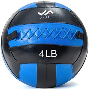 4 LB JFIT Soft Wall Medicine Ball - Blue/Black