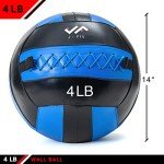 4 LB JFIT Soft Wall Medicine Ball - Blue/Black