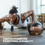 Titan Fitness 14 lb Leather Medicine Wall Ball