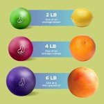 Soft Weighted Exercise Balls - 2lbs Lime (2 Pack)