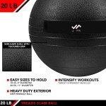 20 LB JFIT Slam Ball - Classic Black