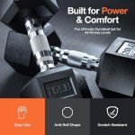 150 lb Dumbbell Set with Rack for Home Gym