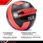 15 LB JFIT Wall Ball - Red/Black
