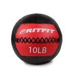 RitFit Soft Medicine Ball/Wall Ball Set for Strength and Conditioning Workouts, Core Training and Cross Training(5/10/15/20/25/30lbs) (Red+Orange+Green+Blue(10lb+15lb+20lb+25lb))