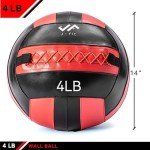 4 LB JFIT Wall Ball - Red/Black