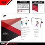 4 LB JFIT Wall Ball - Red/Black