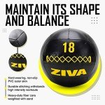 ZIVA 12 lbs Soft Wall Ball for Workouts