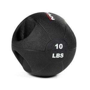 Titan Fitness 10 LB Dual Grip Medicine Ball