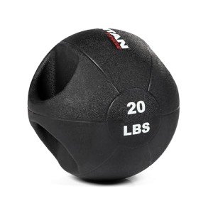 Titan Fitness 20 lb Dual Grip Medicine Ball