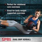 10 lb SPRI Medicine Ball for Home Workouts