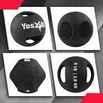 Yes4All 8LB Weighted Medicine Ball with Handles