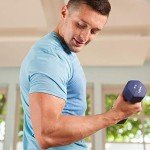 JFIT 32 LB Dumbbell Set with Rack