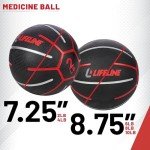 Lifeline Fitness Medicine Ball - Total Body Strength and Stability Training - Multiple Weights Available - Non-Slip, Light Bounce - Textured Surface - Durable - Home Gym Exercise Equipment 2 lbs
