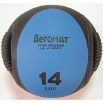 14 lb Dual Grip Medicine Ball - Black/Blue