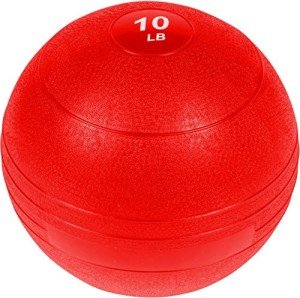 Trademark Innovations Exercise Slam Medicine Ball (Red, 10lbs)