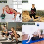 ProsourceFit Weighted Medicine Ball for Total Body Exercise