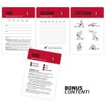 NewMe Fitness Medicine Ball Workout Cards, Instructional Fitness Deck for Women & Men, Beginner Fitness Guide to Training Exercises at Home or Gym