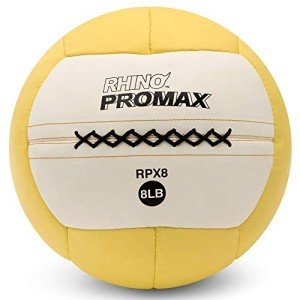 Champion Sports RPX8 Rhino Promax Slam Balls, 8 lb, Soft Shell with Non-Slip Grip, Medicine Wall Exercise Ball for Weightlifting, Plyometrics, Cross Training, & Home Gym Fitness