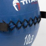 Titan Fitness Soft Leather Medicine Wall Ball 10 lb. Durable, Endurance, Cardio, Core Strength