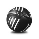 Sanabul Lab Series 14-inch Medicine Ball for Exercise Cross Training Essential Core Workouts and Explosive Fitness Exercises Weighted Ball - Black/White, 15 lbs