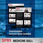 SPRI Medicine Ball - Exercise Workout Ball for Endurance Training - Thick Walled Heavy-Duty Textured Surface, Easy-to-Read Weight Label - Multi-Use Fitness Tool - Durable Construction - 10 lb