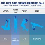 Crown Sporting Goods Tuff Grip Rubber Medicine Ball (8 LB)
