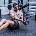 ZENY 10lb Weighted Exercise Ball for Strength and Stability Training, Heavy Duty Rubber Medicine Ball for Full-Body Workouts