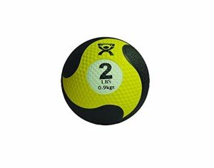 CanDo Rubber Medicine Balls 2lb Yellow