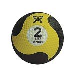 CanDo Rubber Medicine Balls, 2lbs, Yellow