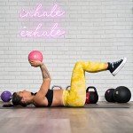 PRISP Weighted Rubber Medicine Ball - Weight Ball for Strength Exercises and Fitness Workouts, 10 lbs