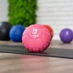 PRISP Weighted Rubber Medicine Ball - Weight Ball for Strength Exercises and Fitness Workouts, 10 lbs