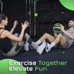 Yes4All Medicine Ball with Dual Texture Grip, Weighted Medicine Ball for Workouts Exercise Balance Training, Core Strength, Balance and Coordination Exercise, Non-Slip Rubber Shell with 6/8/10/12LBS