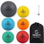 Soft-Shell Weighted Ball Set with Seams and Carrying Case 32, 21, 14, 7, 5, 3.5oz for Pitching/Velocity Training