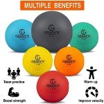 Soft-Shell Weighted Ball Set with Seams and Carrying Case 32, 21, 14, 7, 5, 3.5oz for Pitching/Velocity Training
