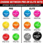 GoSports Plyometric Weighted Balls for Baseball & Softball Training 6 Pack - Variable Weight Balls to Improve Power and Mechanics - Choose Pro or Elite Set