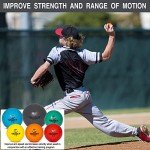 Soft Shell Weighted Ball Set 32, 21, 14, 7, 5, and 3.5oz-Pitching/Throwing Velocity Training for Baseball and Softball