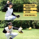 PLAYAPUT Weighted Balls for Baseball and Softball,Set of 6 Weighted Baseball with Mesh Bag,Air Nozzle, Weighted Baseballs for Pitching/Throwing/Catching/Hitting,Improve Power and Speed Weighted Ball